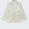 Сако в сив цвят е елегантно класическо сако с джобове закопчавщо се с копчета от плат равена в сив цвят, Момче 2 - 12 години, Zinc