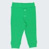 Бебешки панталон с копчета е изчистен модел с имитация на шлиц с три копчета върху него в зелен цвят, Бебета 0 - 2 години, Zinc