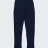 Клин-панталон от меко трико е модел клин, който наподобява панталон с имитация на джобове отпред и реални джобове отзад в тъмно син цвят, Момичета 2 - 12 години, Zinc