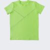 Комплект "Триъгълници" се състои от тениска на блокове в жълто-зелен цвят и къс панталон с два странични джоба в мастилено син цвят, снимка на тениската, Момчета 3 - 12 години, Zinc