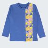 Блуза "Без гравитация" е класическа блуза с принт на графични елементи в цвят джинс, Момчета 2 - 5 години, Zinc