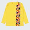 Блуза "Без гравитация" е класическа блуза с принт на графични елементи в жълт цвят, Момчета 2 - 5 години, Zinc