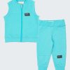 К-т елек и долнище "Urban Wear" е от спортен класически елек, който се закопчава с цип и изчистено долнище, цвят на комплекта св.син меланж, Момчета 0,6 - 3 години, Zinc