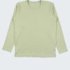 Мека класическа пижама е от две части - класическа изчистена блуза с подгъв на ръкавите и талията и изчистено долнище с маншети на крачолите и ластик на талията. Цвят на комплекта: светло зелен, Деца 4 - 10 години, Zinc