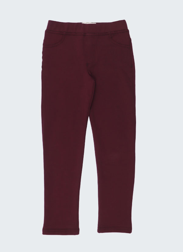 Ватиран клин-панталон в цвят патладжан, момичета, 2 - 12 години, Zinc