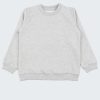 Блуза от лека вата е класически, изчистен, минималистичен суитшърт в цвят сив меланж, Момчета 2 - 12 години, Zinc