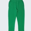 Тънко долнище е класически модел с ластик на талията и подгъв на крачолите, с два странични и два задни джоба в бг зелен цвят, Момчета 2 - 5 години, Zinc