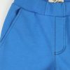 Къс панталон със задни джобове в цвят аква имитира текстилен панталон с шлиц отпред, два италиански джоба отстрани и два задни джоба, Момчета 2 - 10 години, Zinc (отпред, отблизо)
